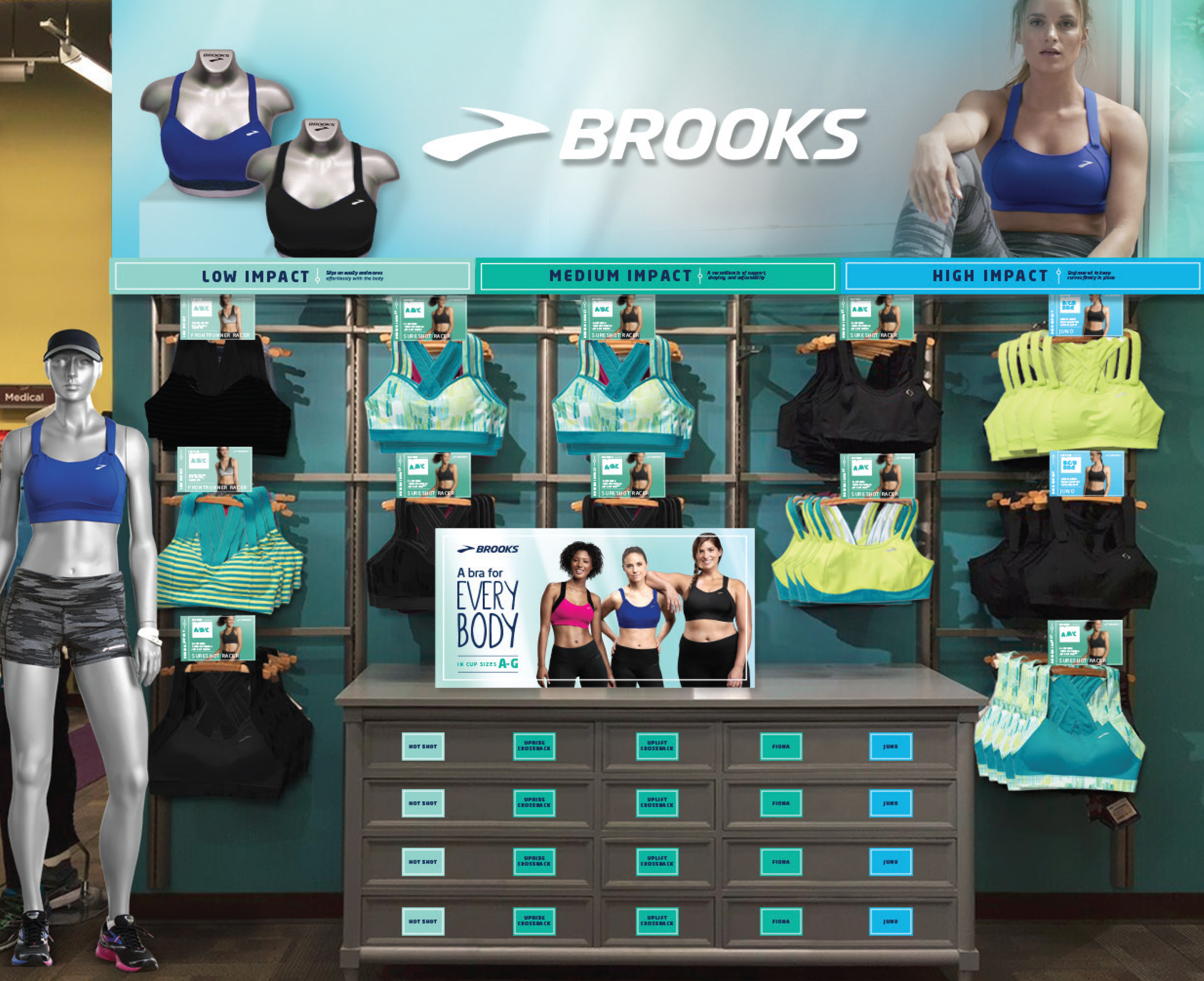 Brooks Sports Bra Rebrand - Dianne Vallier
